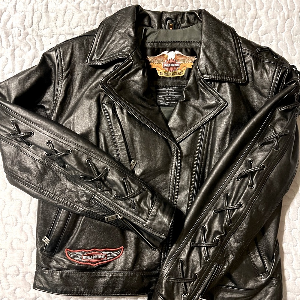 Women’s soft leather Harley Davidson jacket size M